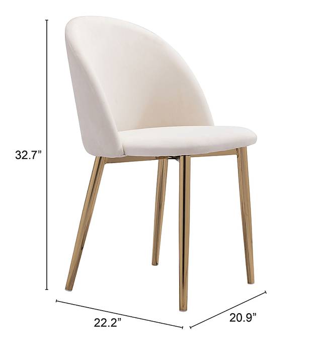 Dordine Beige Side Chair, Set of 2 - Thumbnail - Image 6