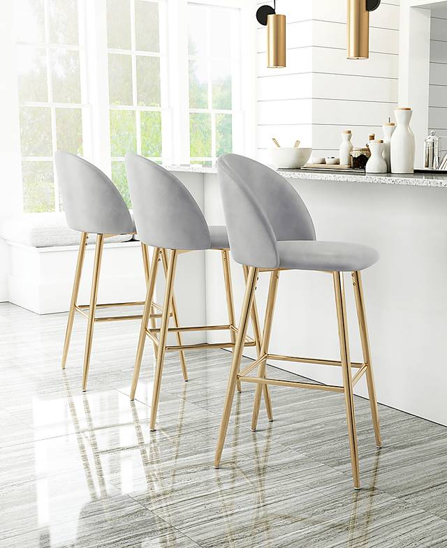 Dordine Gray Barstool - Thumbnail - Image 5