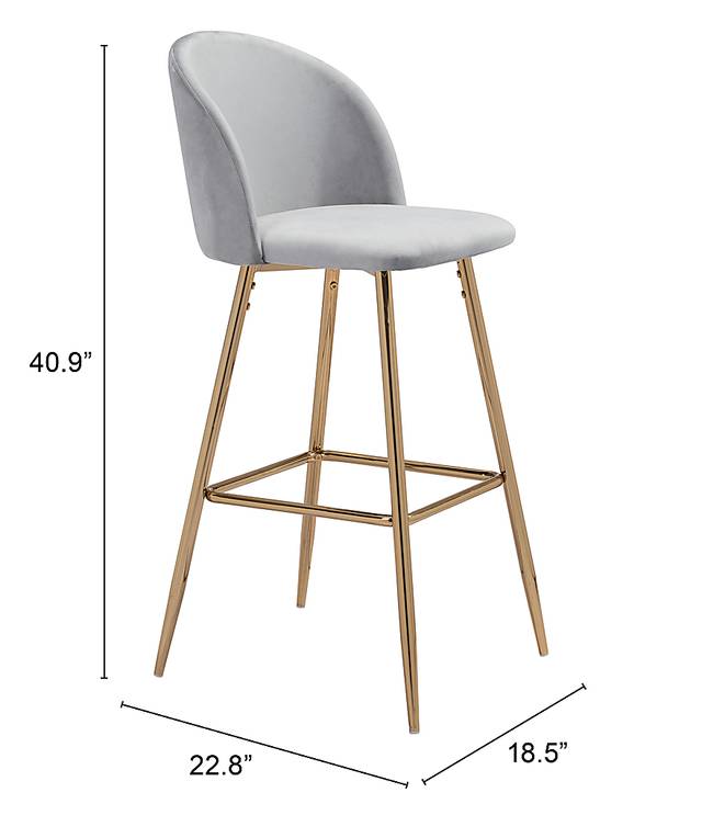 Dordine Gray Barstool - Thumbnail - Image 6