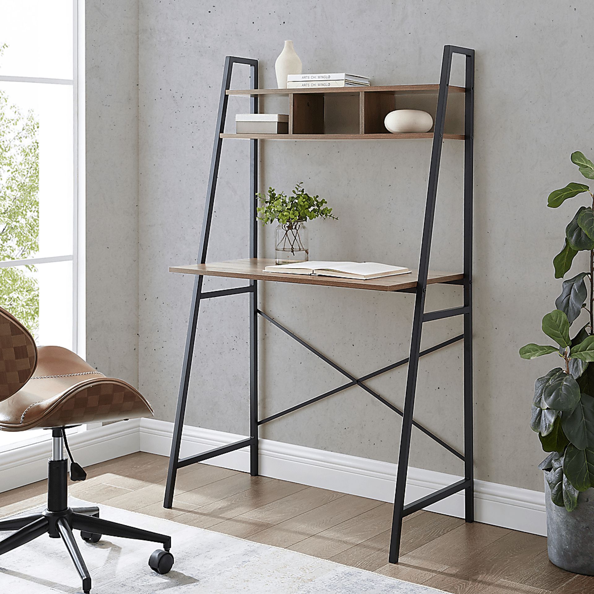 Dorella Brown Desk - Image 4
