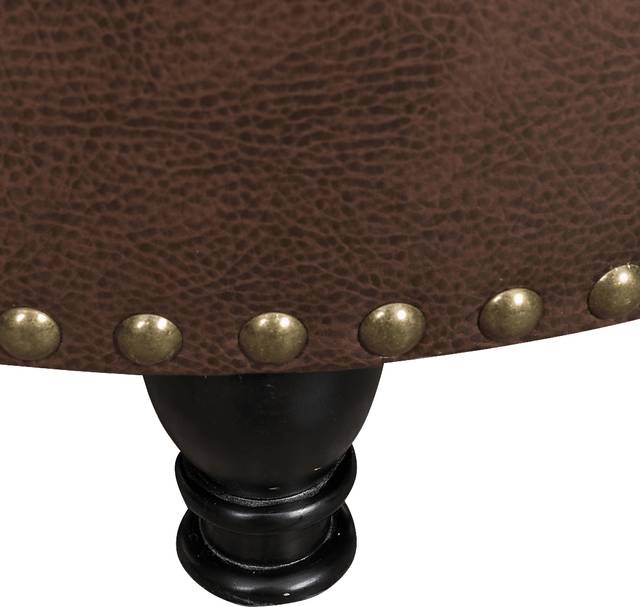 Doretta Brown Storage Ottoman - Thumbnail - Image 4