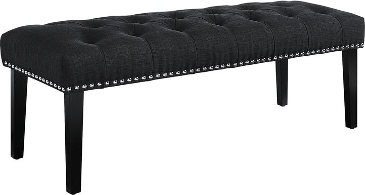 Dorian Charcoal Accent Bench