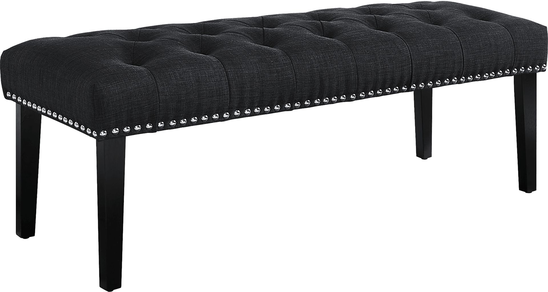 Dorian Charcoal Accent Bench - Image 1