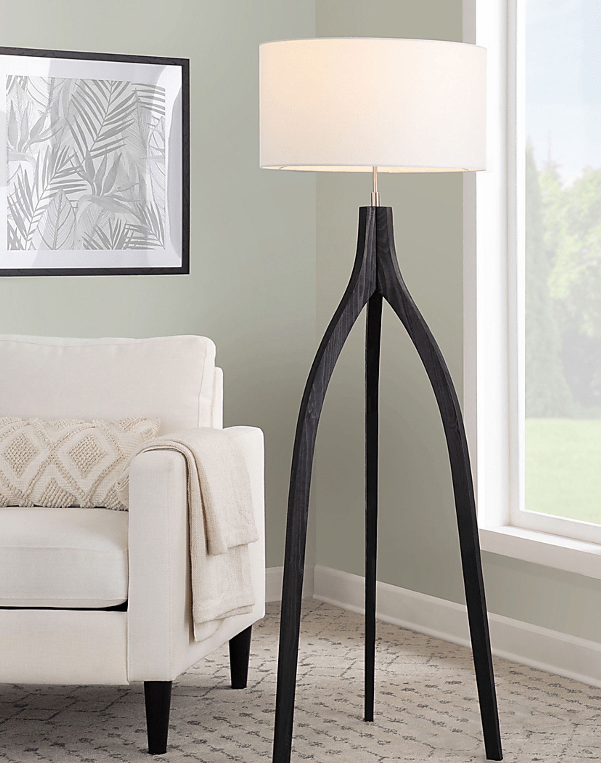 Dorino Black Floor Lamp - Image 2