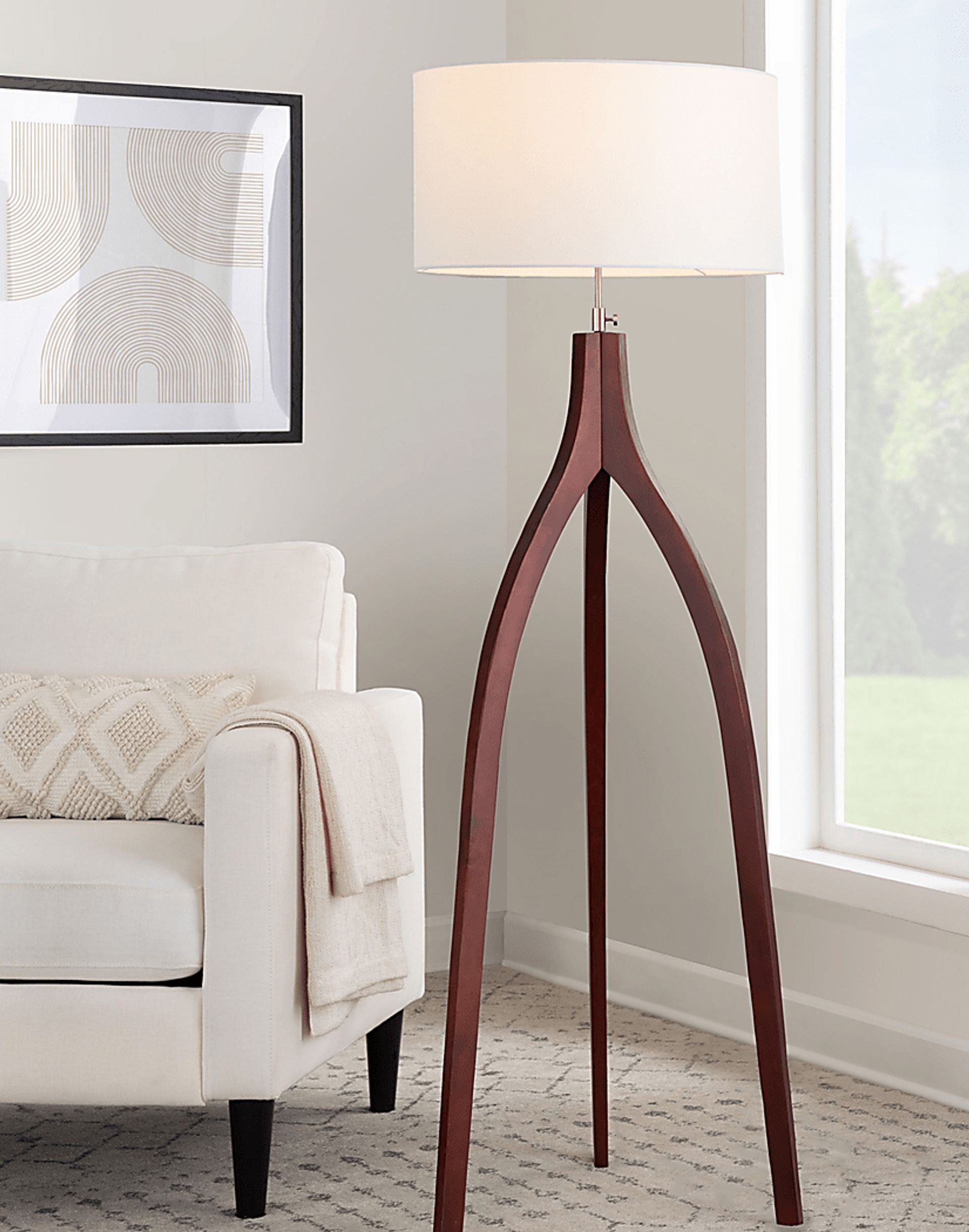 Dorino Brown Floor Lamp - Image 2