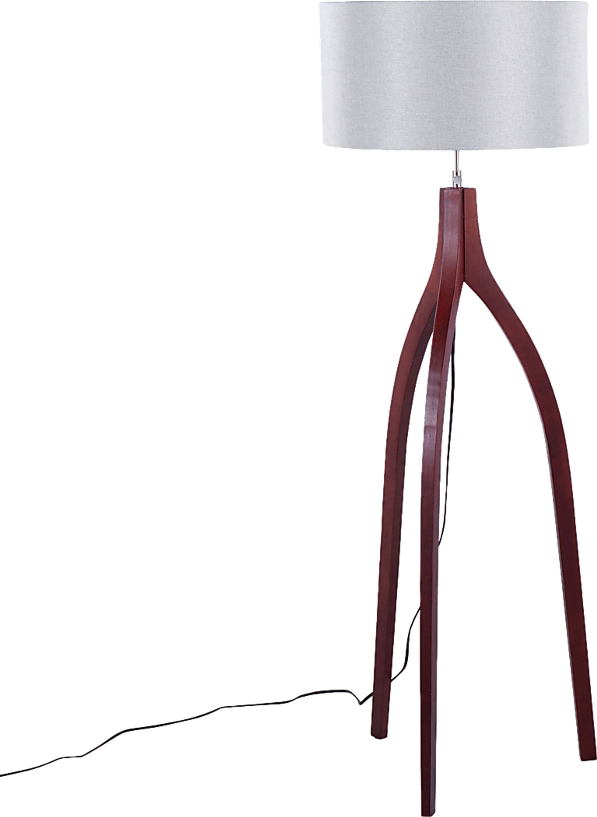 Dorino Walnut Floor Lamp - Image 1
