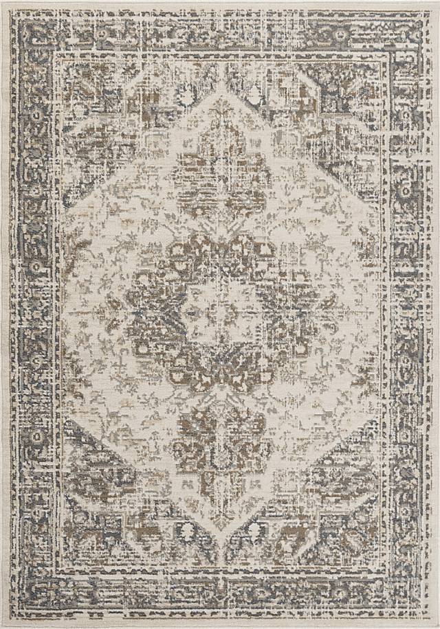 Dorlam Beige 7'7 x 9' Rug - Thumbnail - Image 1