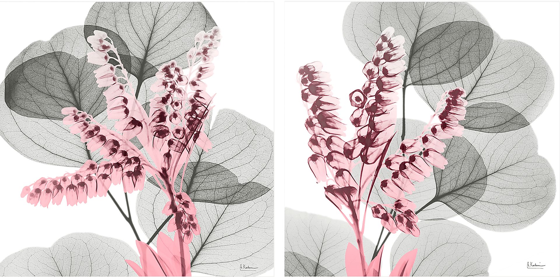 Dormilon Gray Artwork, Set of 2 - Image 1