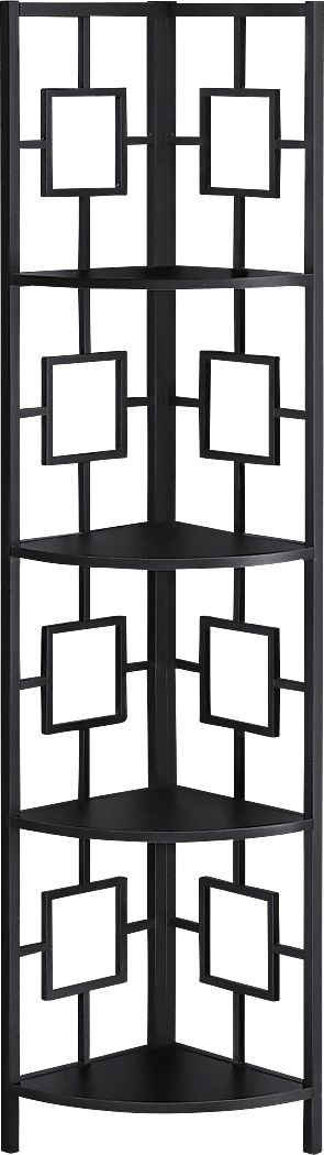 Dorminey Black Bookcase