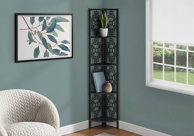 Dorminey Black Bookcase - Thumbnail - Image 3