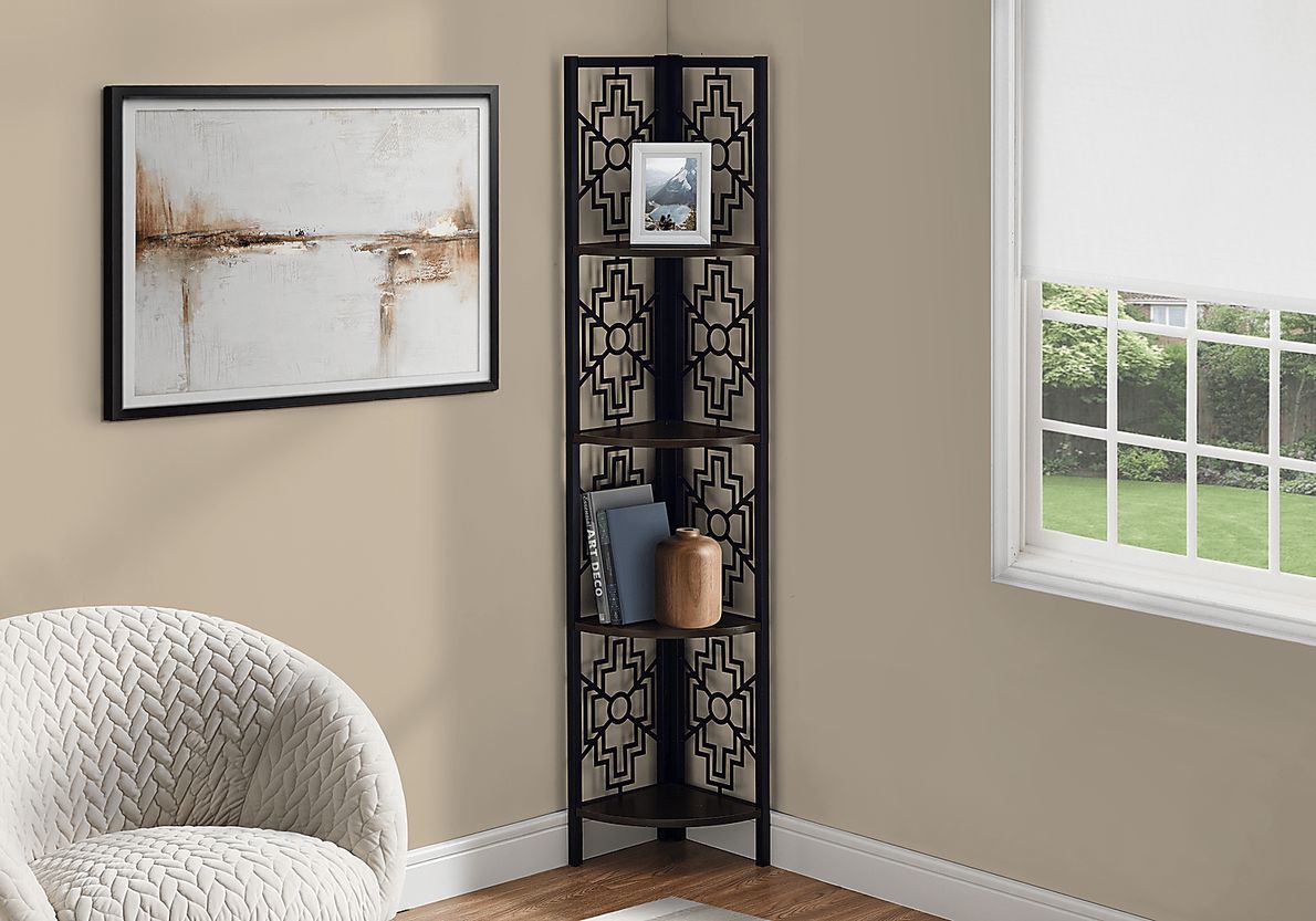 Dorminey Espresso Bookcase