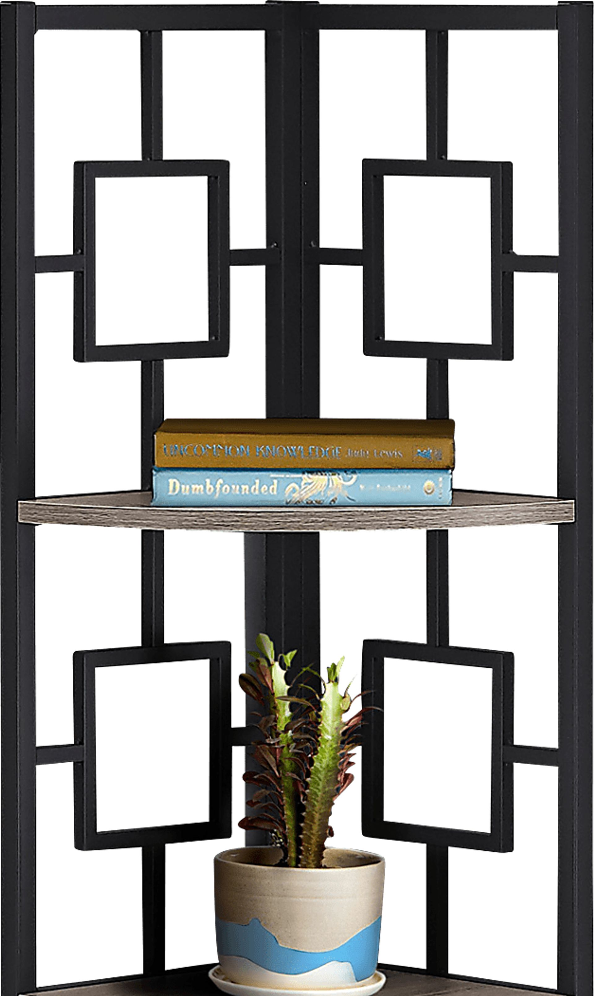 Dorminey Dark Taupe Bookcase - Image 2