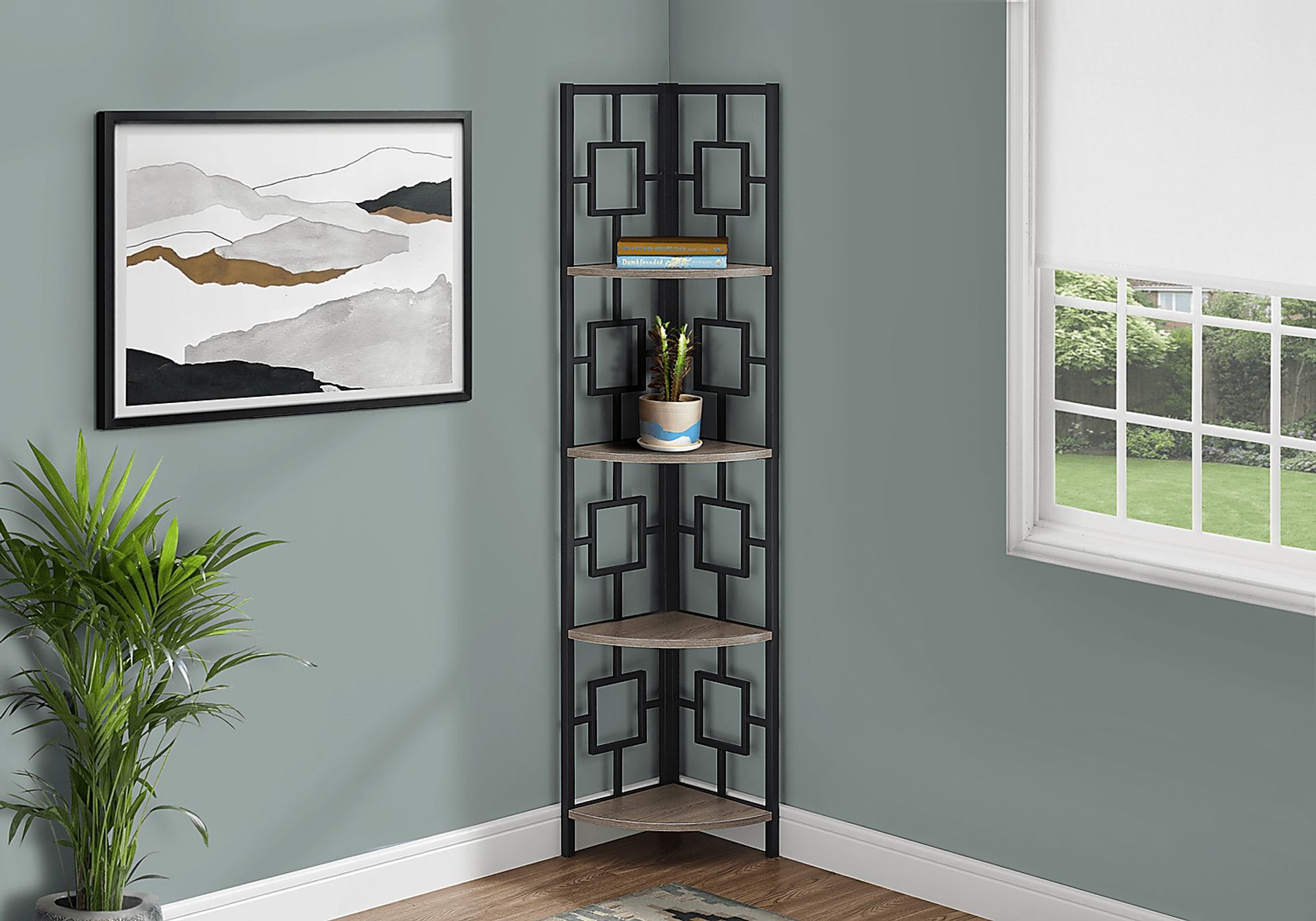 Dorminey Dark Taupe Bookcase - Image 3