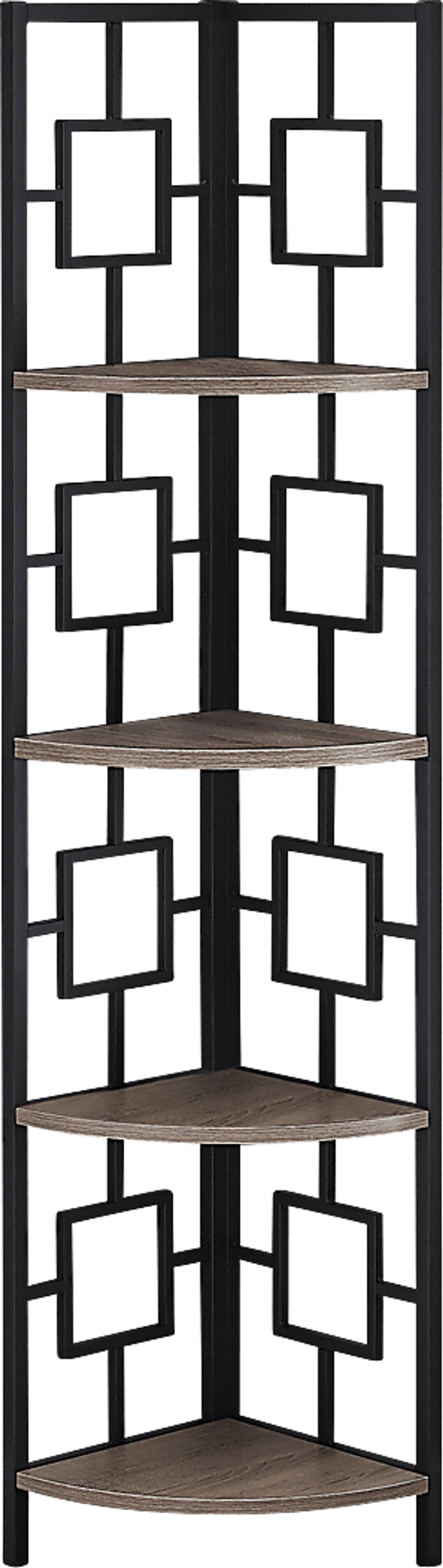 Dorminey Dark Taupe Bookcase - Image 1