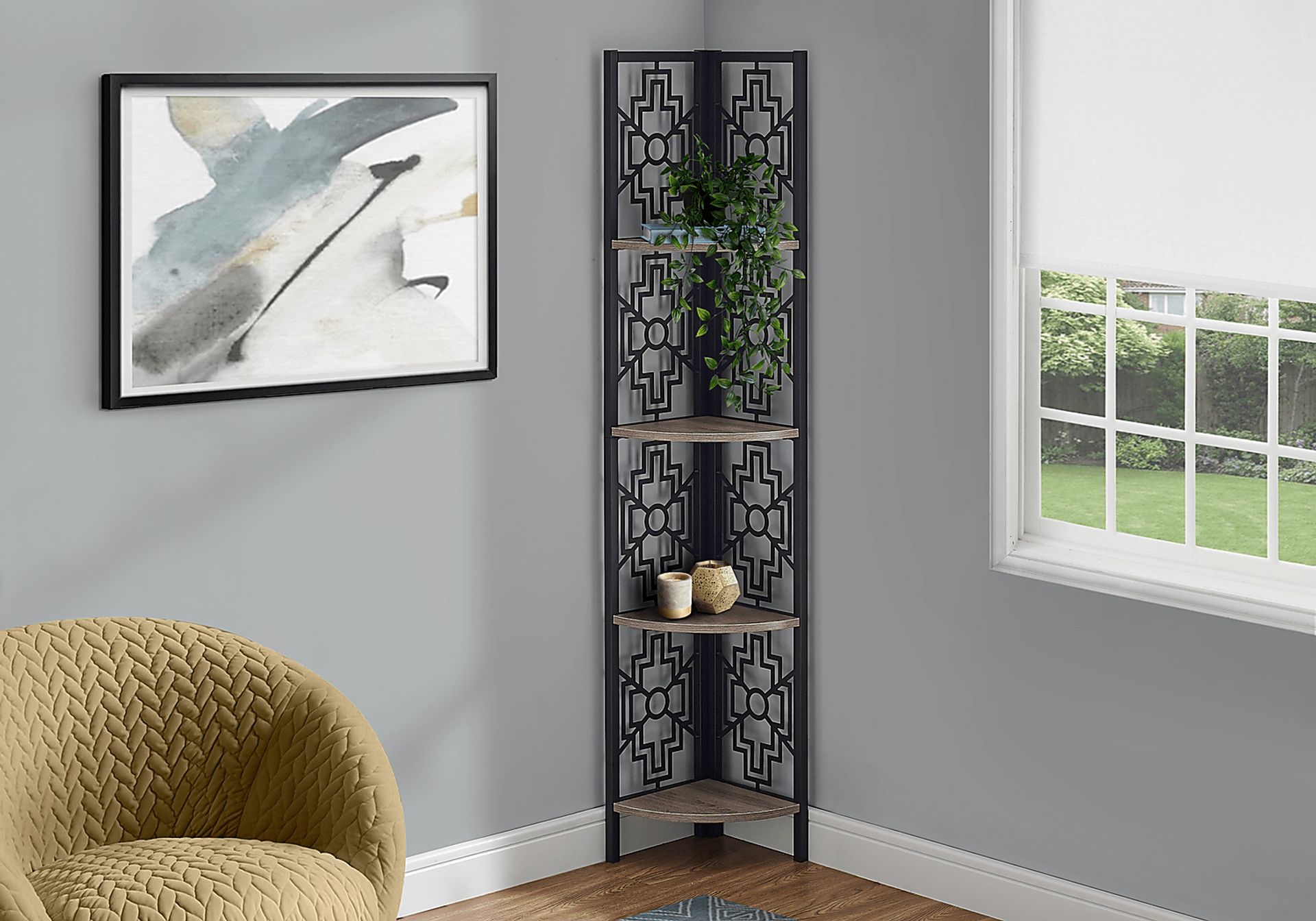 Dorminey Taupe Bookcase - Image 3