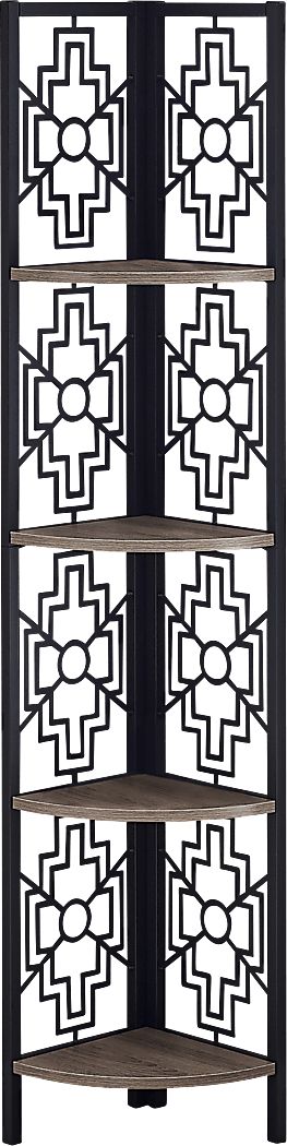 Dorminey Taupe Bookcase