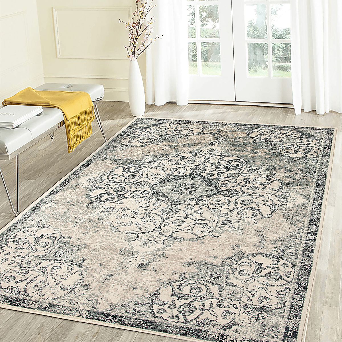 Dornet Blue Rugs | Rooms to Go