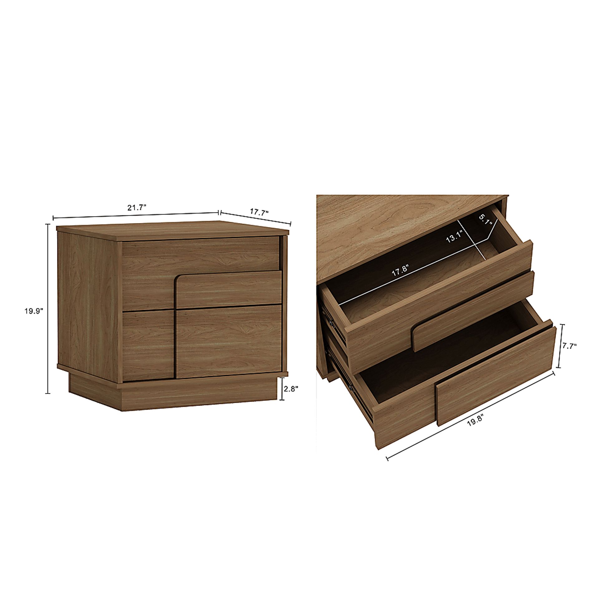 Dorriety Brown Nightstand - Image 4
