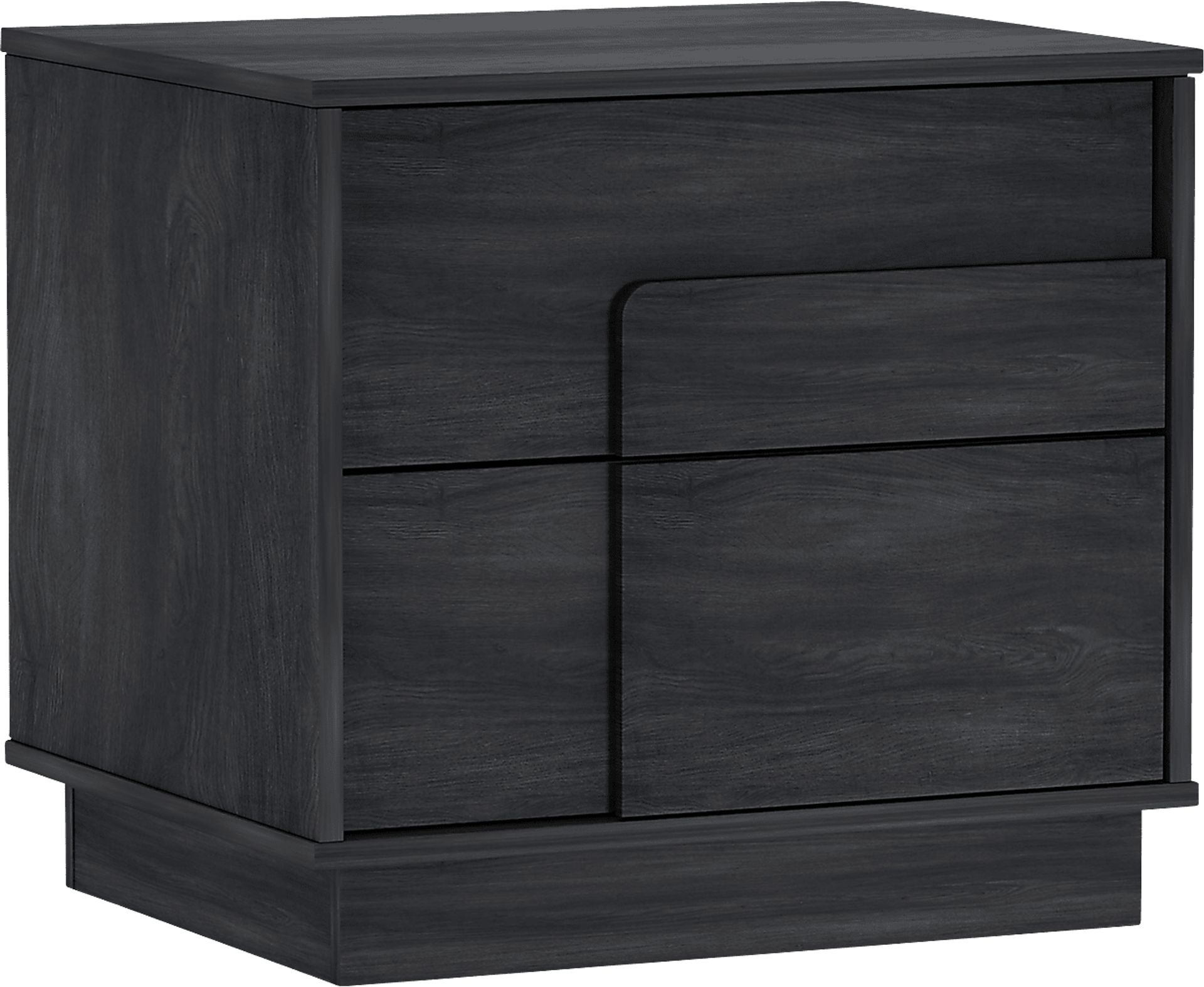 Dorriety Charcoal Gray Nightstand - Image 1