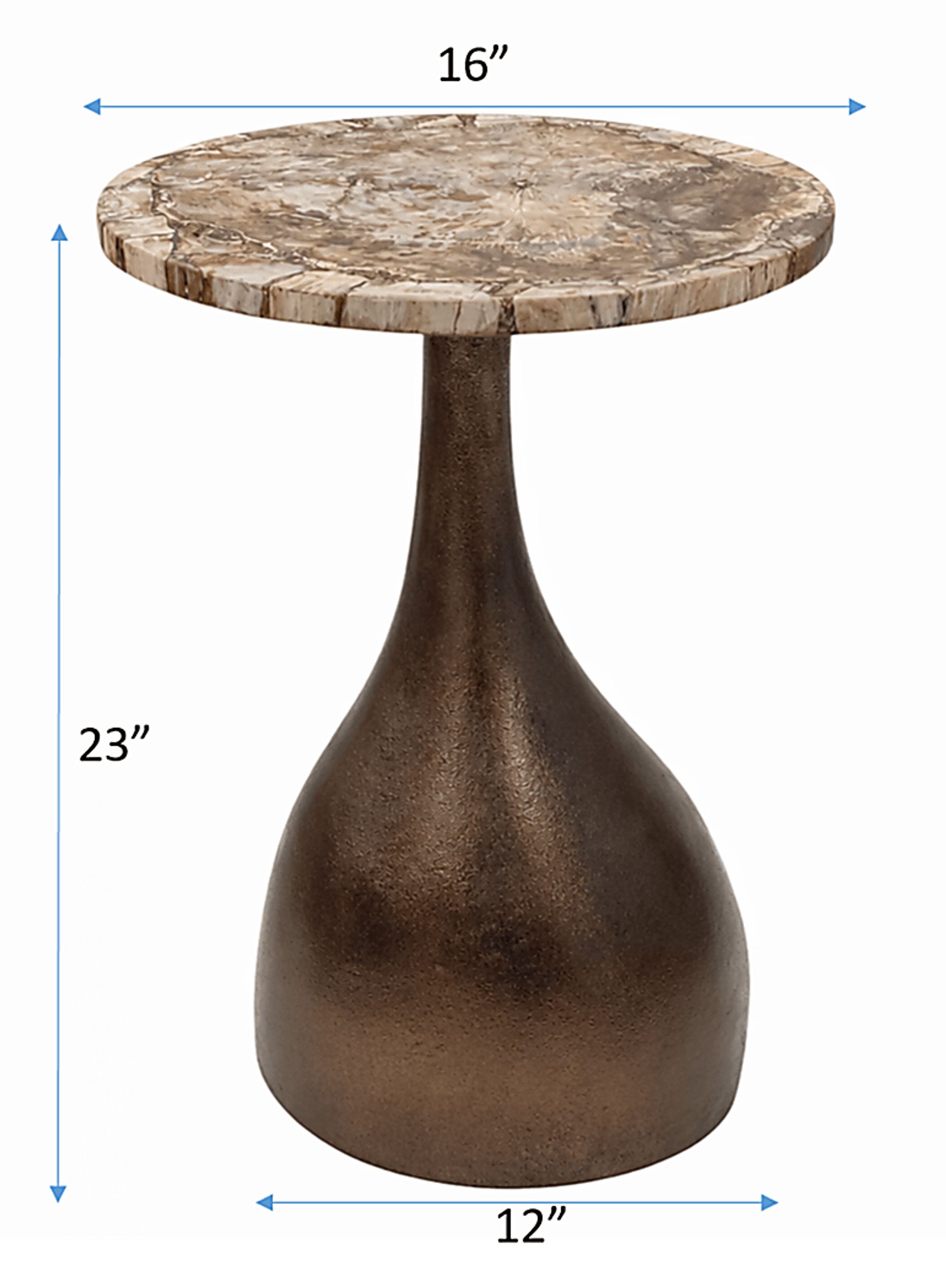 Doruzi Bronze/Brown Accent Table - Image 8