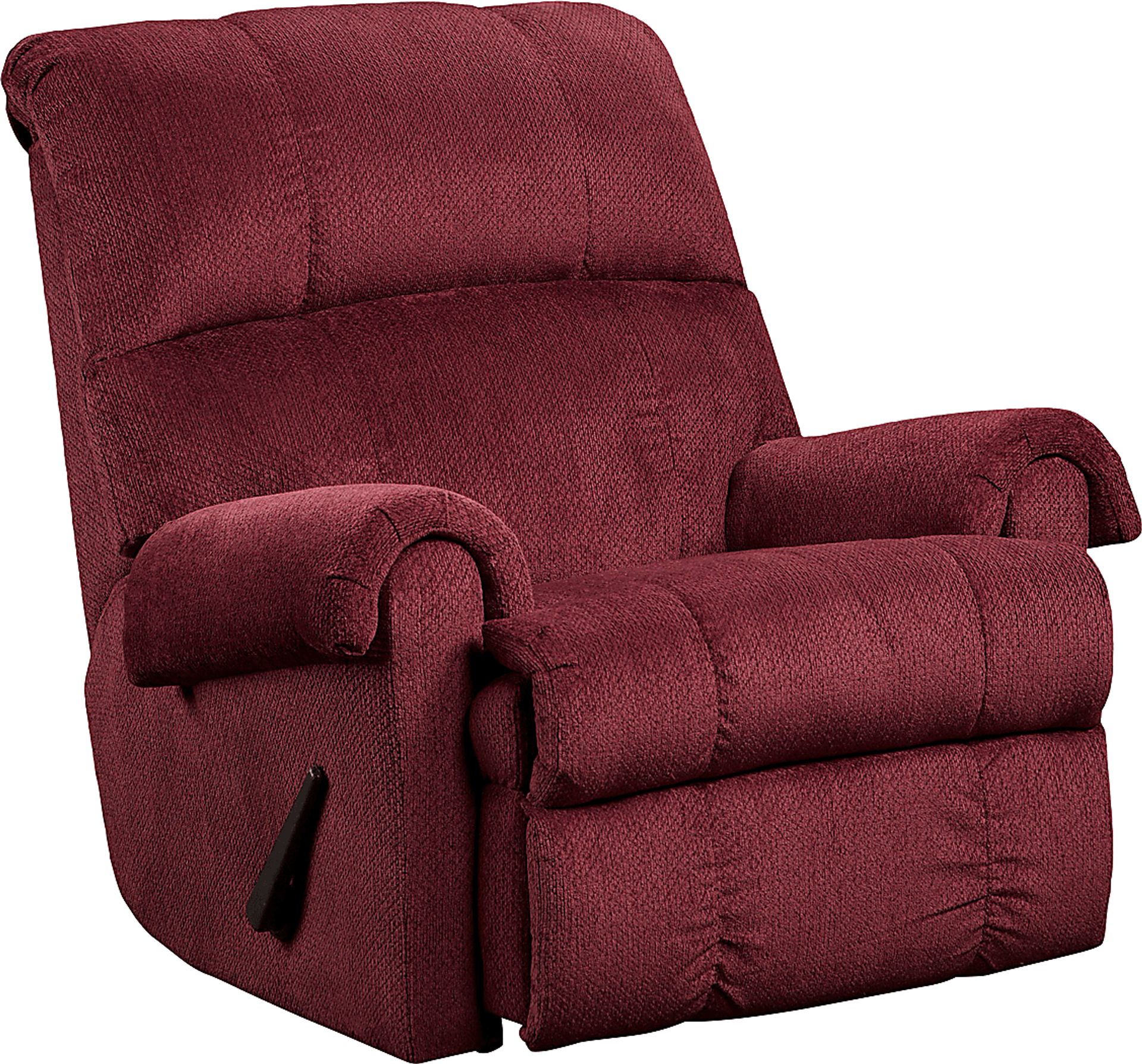 Dosney Burgundy Rocker Recliner - Image 1