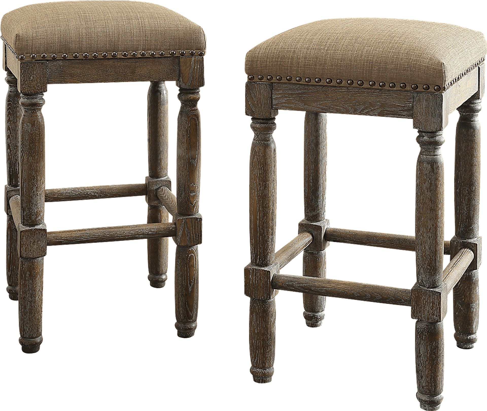 Doswell Sand Counter Height Stool, Set of 2 - Image 1