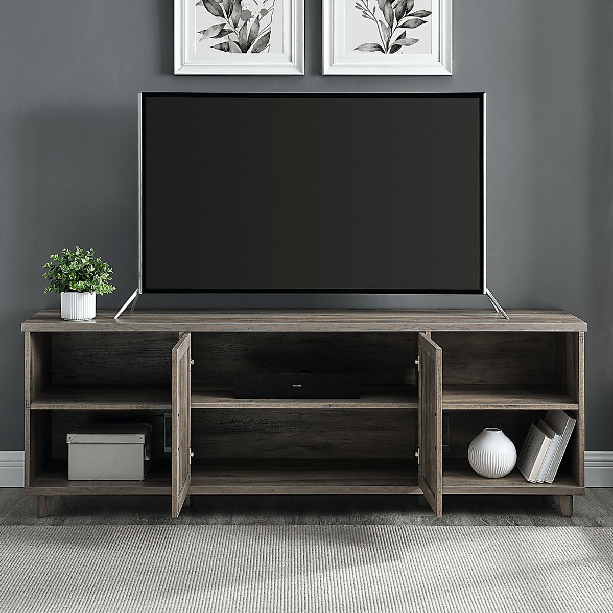 Dotger Gray Console | Rooms to Go