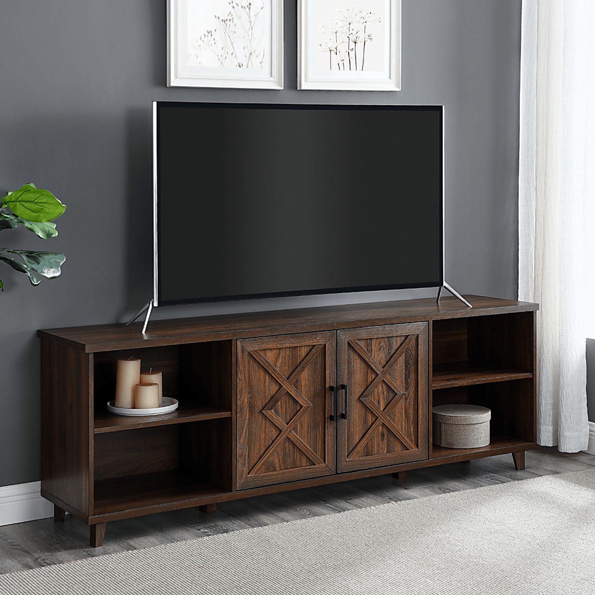 Dotger Walnut 70 in. Console - Image 4