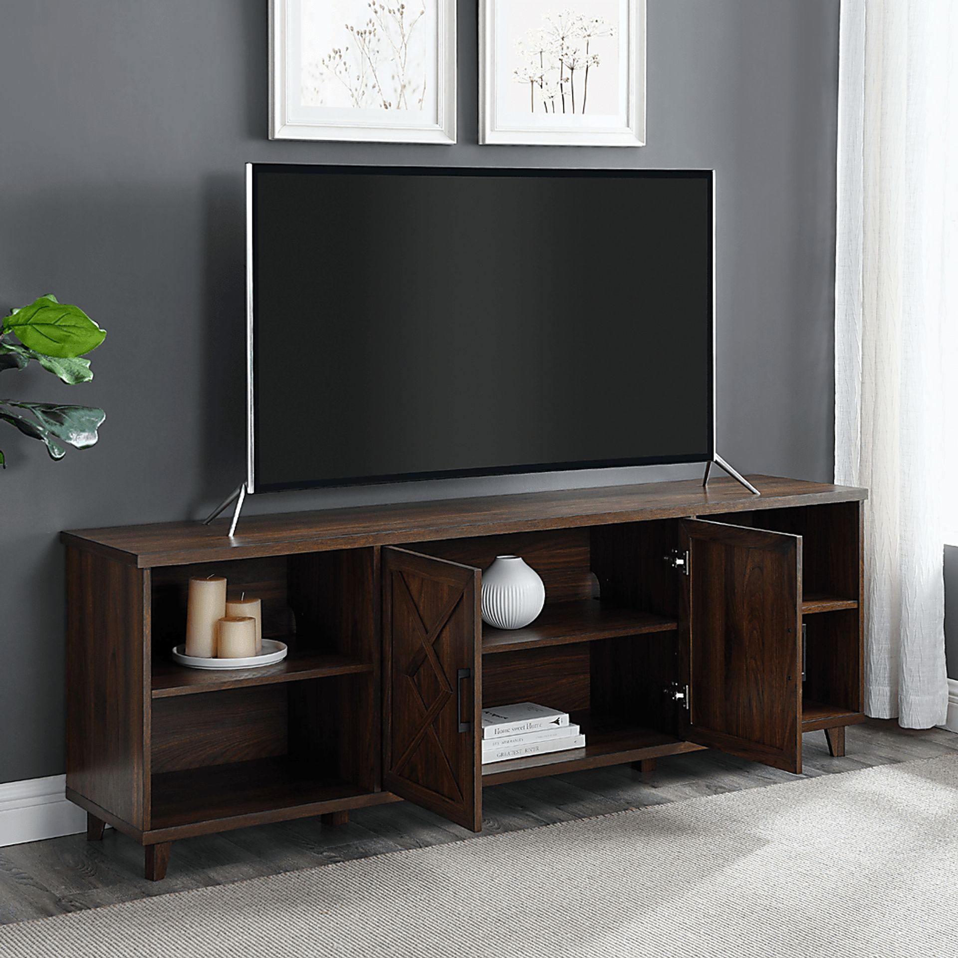 Dotger Walnut 70 in. Console - Image 6