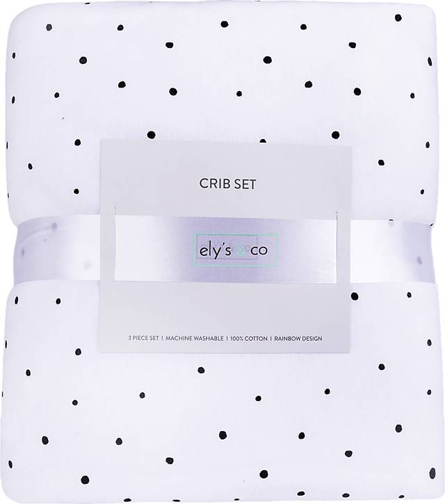 Dotville White 3 Pc Baby Bedding Set - Thumbnail - Image 2
