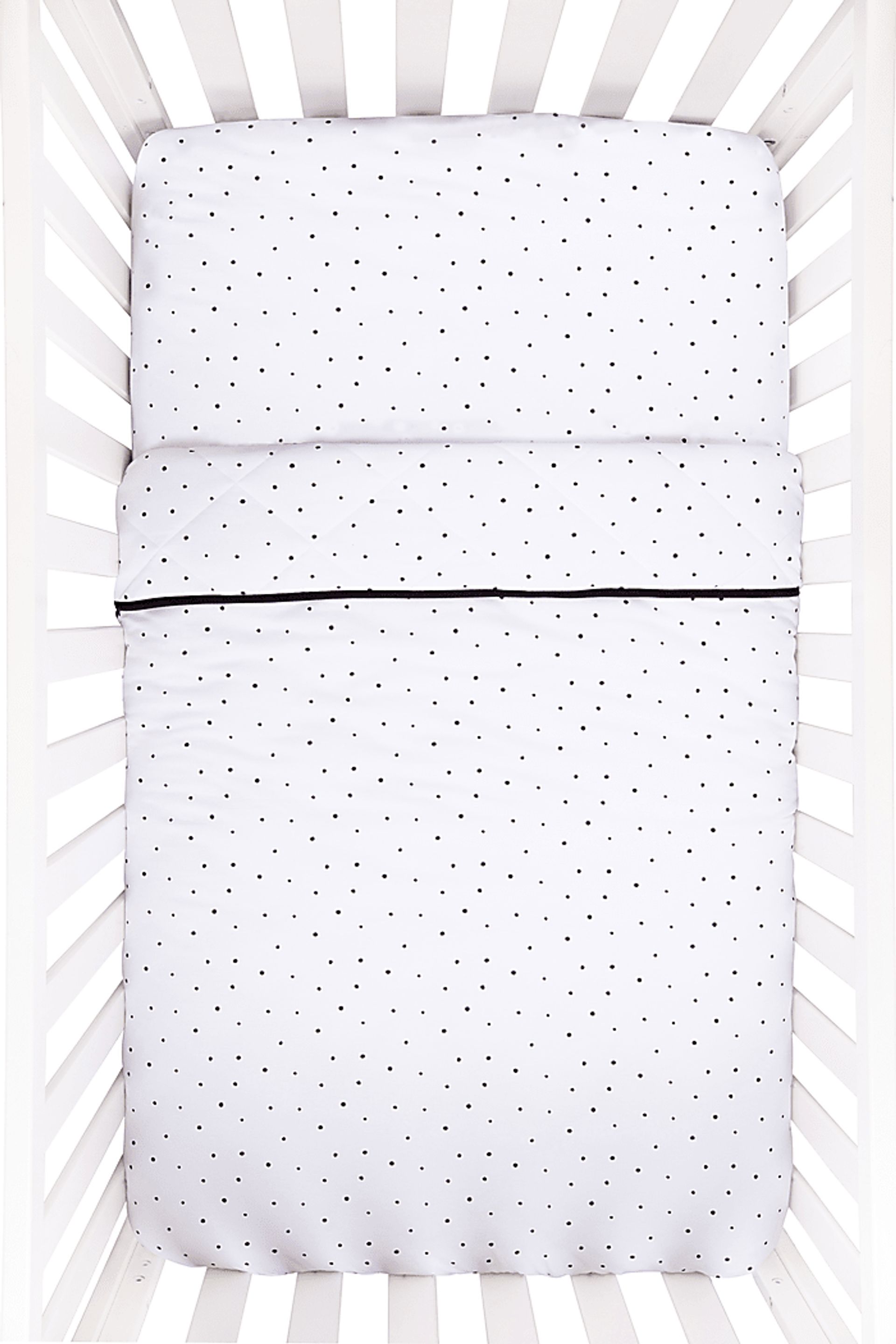 Dotville White 3 Pc Baby Bedding Set - Image 3