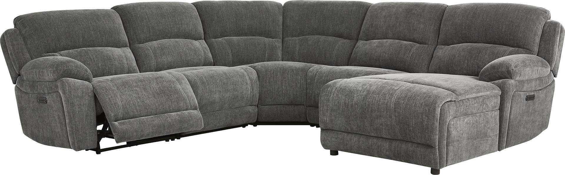 5 pc right arm chaise sectional