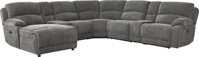 Douglas Park Charcoal 7 Pc Dual Power Reclining Sectional - Thumbnail - Image 3