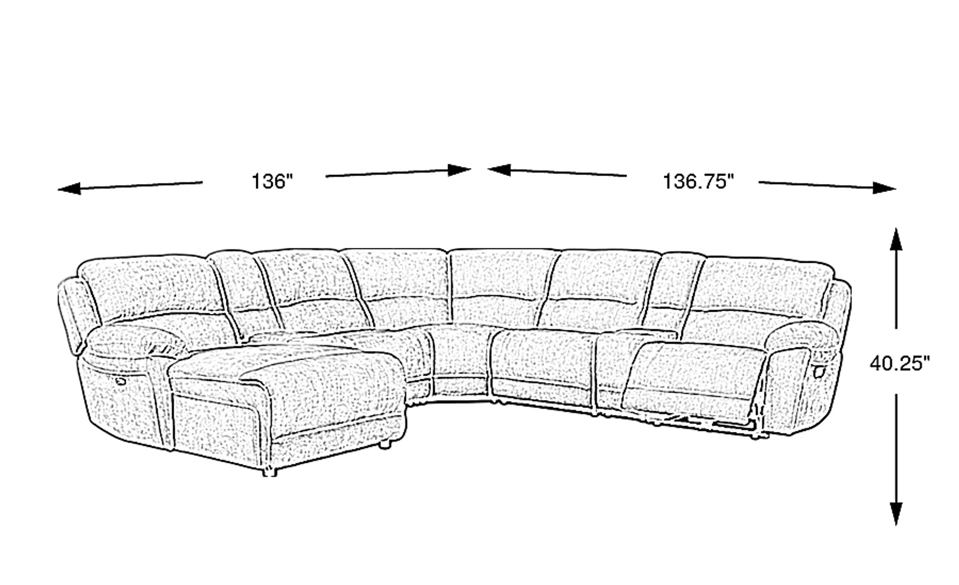 Dimension Image. Please refer to the Dimension Tab on this page for dimension details.