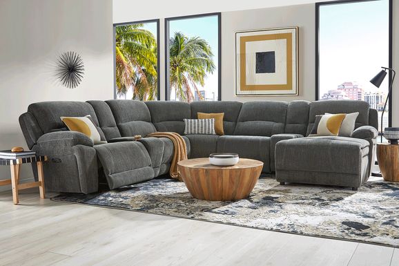 Douglas Park 7 Pc Dual Power Reclining Sectional