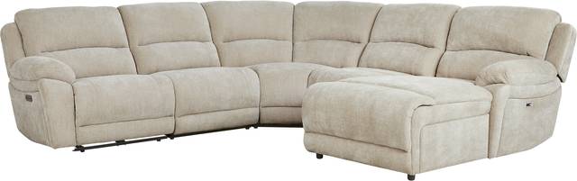 Douglas Park Sand 5 Pc Dual Power Reclining Sectional - Thumbnail - Image 3