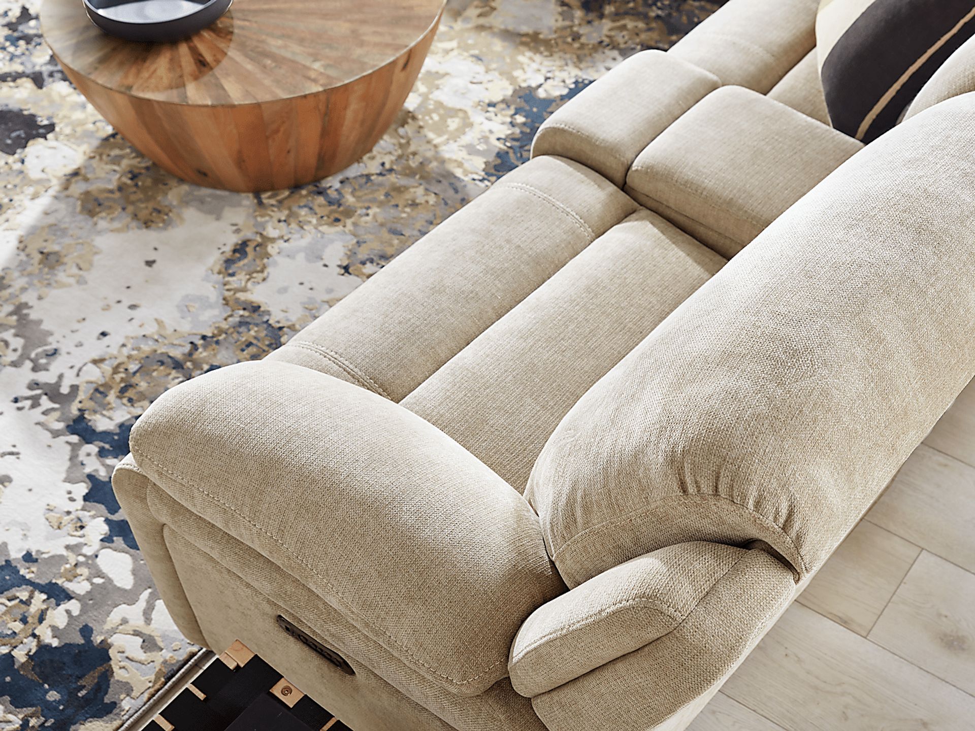 Douglas Park Sand 7 Pc Dual Power Reclining Sectional - Image 4