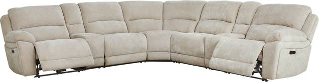 Douglas Park Sand 7 Pc Dual Power Reclining Sectional - Thumbnail - Image 1