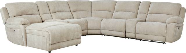 Douglas Park Sand 7 Pc Dual Power Reclining Sectional - Thumbnail - Image 3