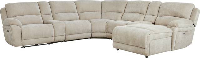 Douglas Park Sand 7 Pc Dual Power Reclining Sectional - Thumbnail - Image 3