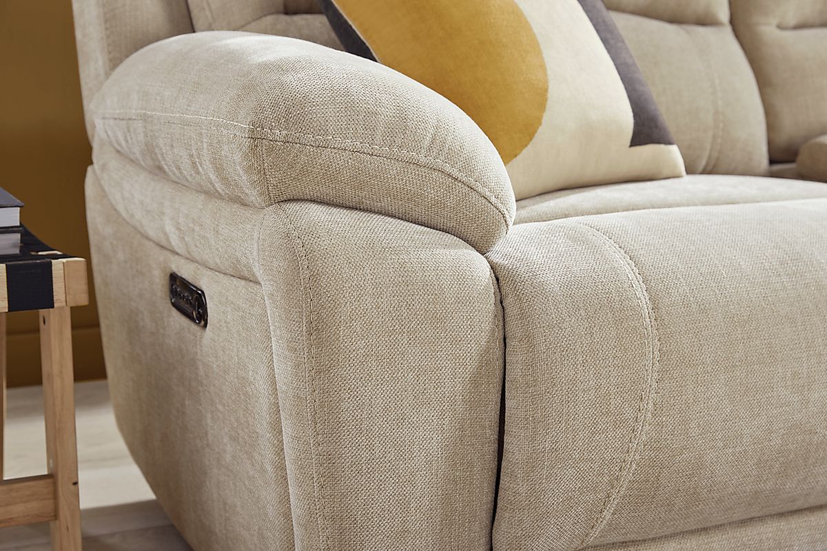 【THEAIRTOWN】tomorrow bocle pt ★2color Uptown Loft White Synthetic Fabric 2 Pc Right Arm Chaise
