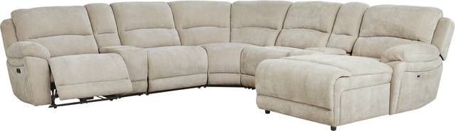 Douglas Park Sand 7 Pc Dual Power Reclining Sectional - Thumbnail - Image 1