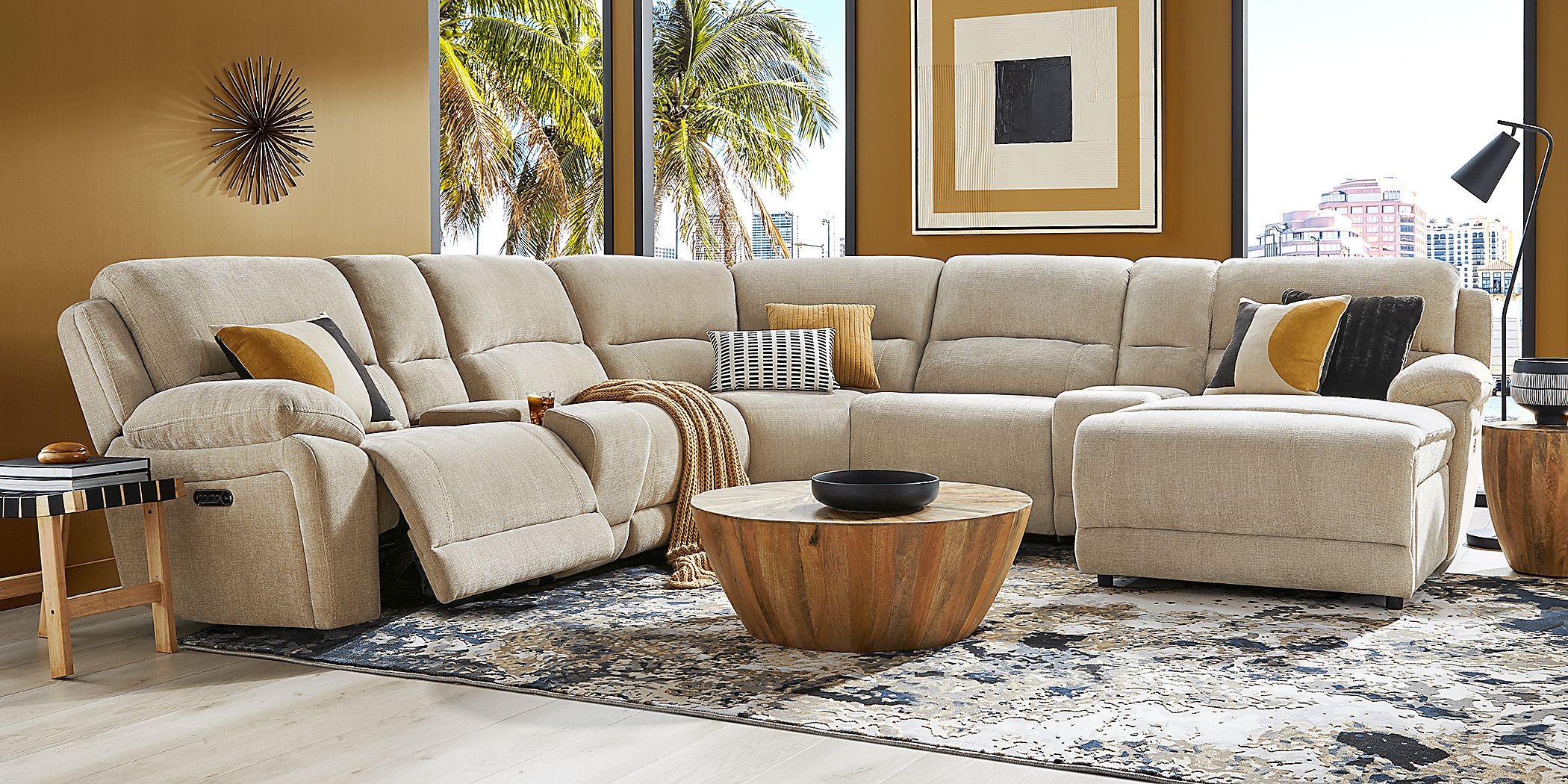 【THEAIRTOWN】tomorrow bocle pt ★2color Douglas Park 7 Pc Right Arm Chaise Sectional | Rooms to Go