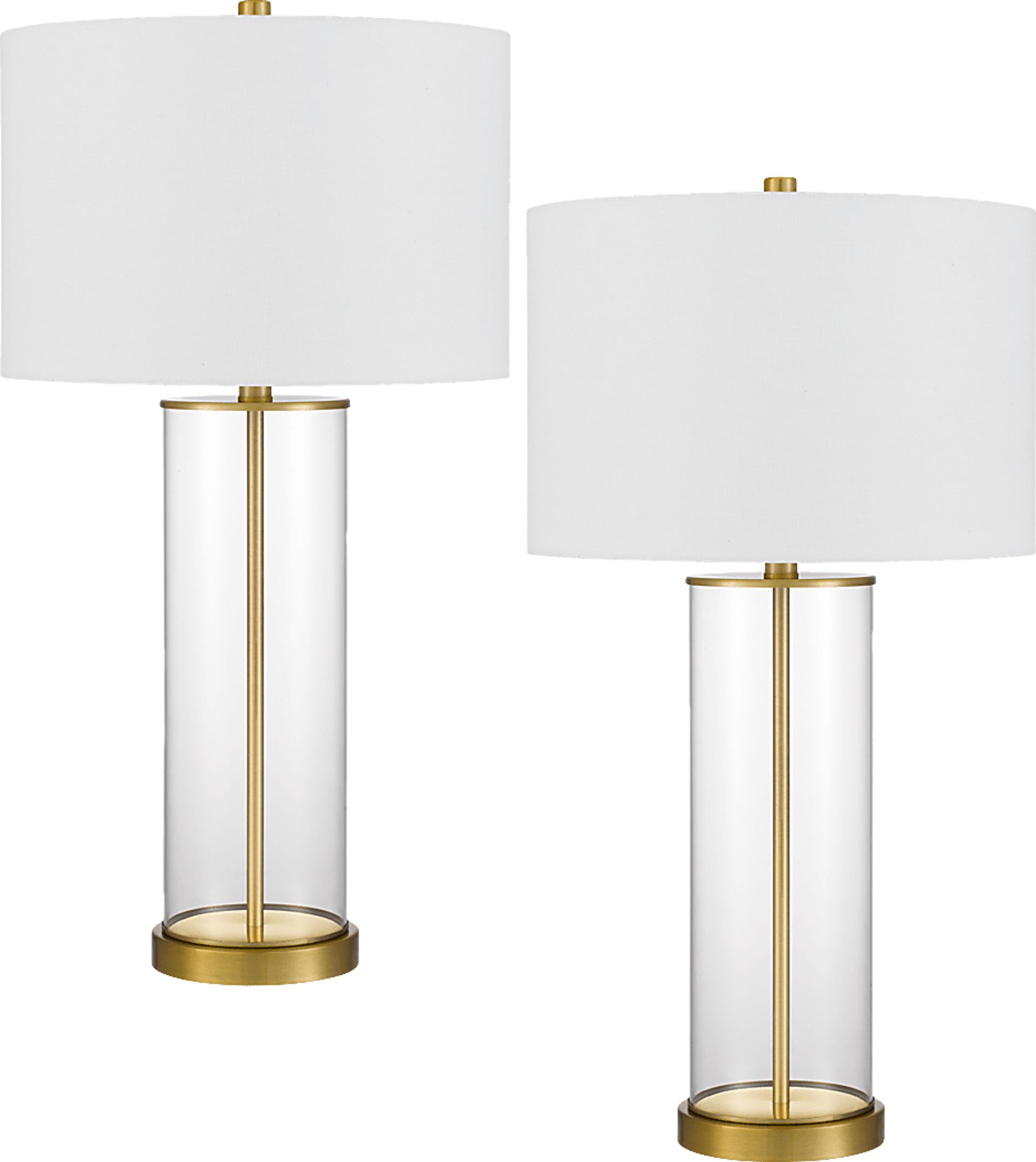 Doulton Sea Brass Lamp, Set of 2 - Image 1