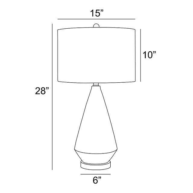 Doune Oaks White Lamp - Thumbnail - Image 4