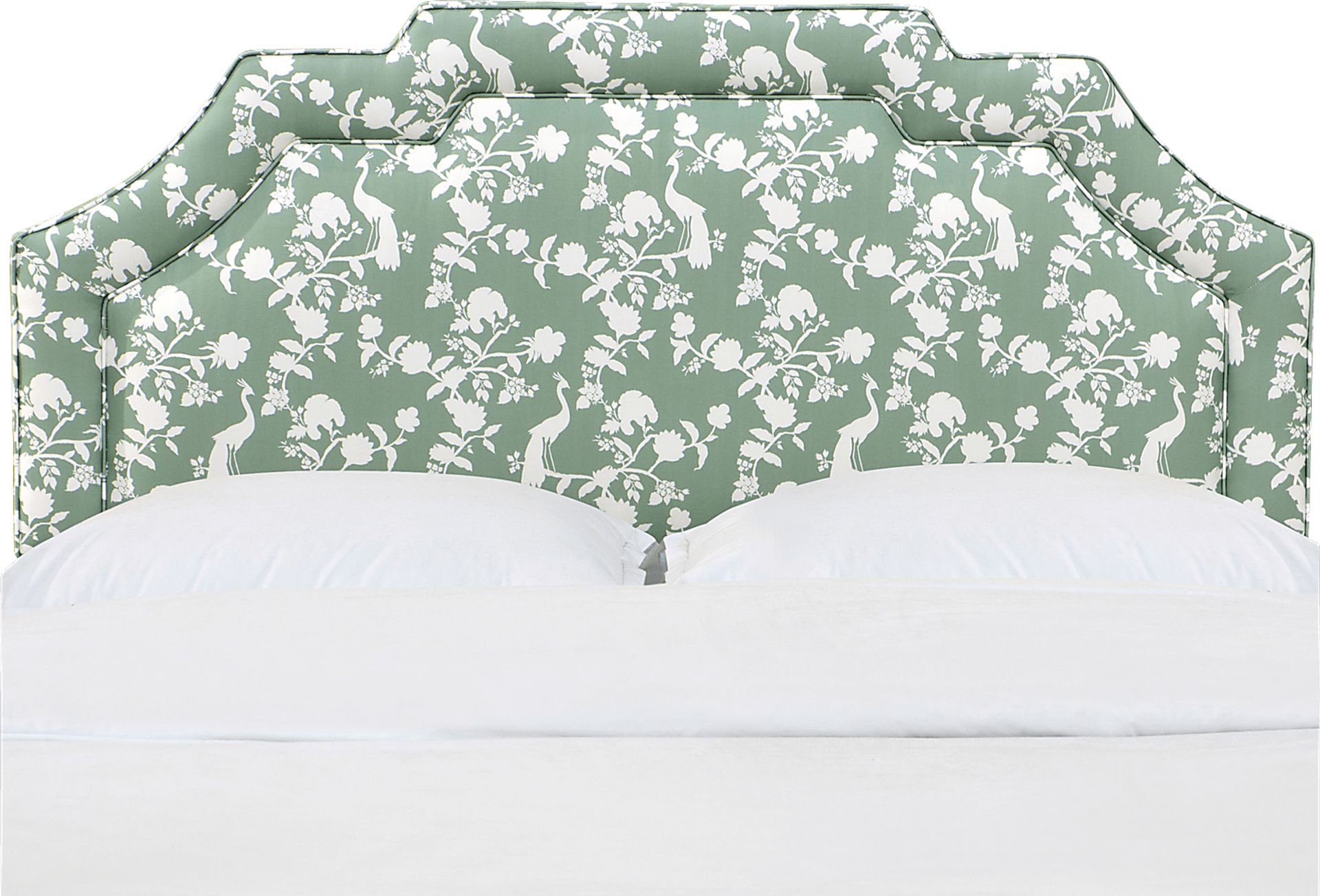 Douro Green Queen Upholstered Headboard - Image 2
