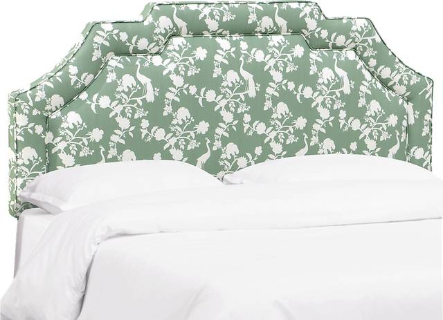 Douro Green Twin Upholstered Headboard - Thumbnail - Image 1