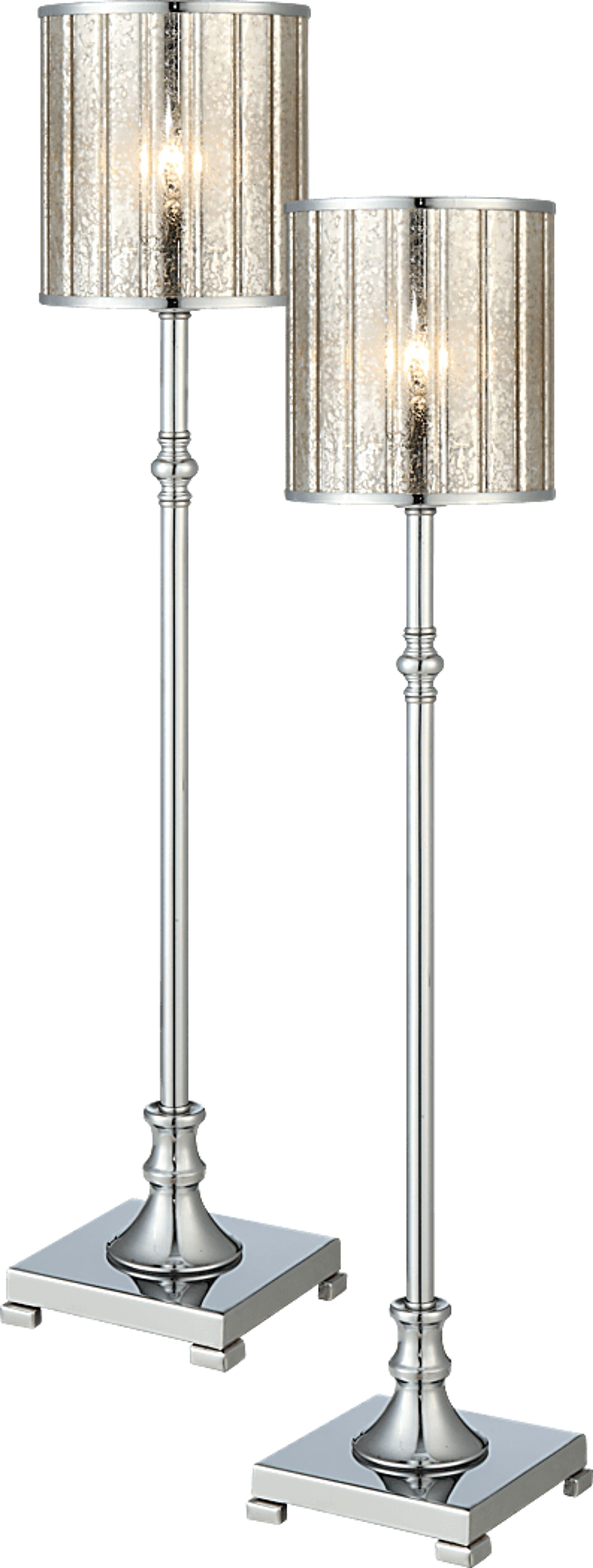 Dove Valley Silver Set of 2 Lamps - Image 1