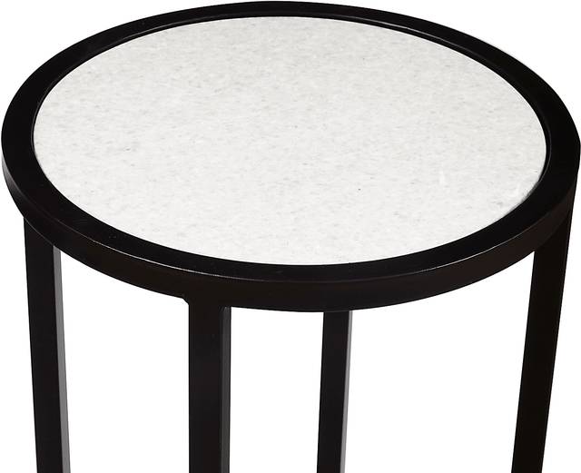 Dovelon White End Table - Thumbnail - Image 4