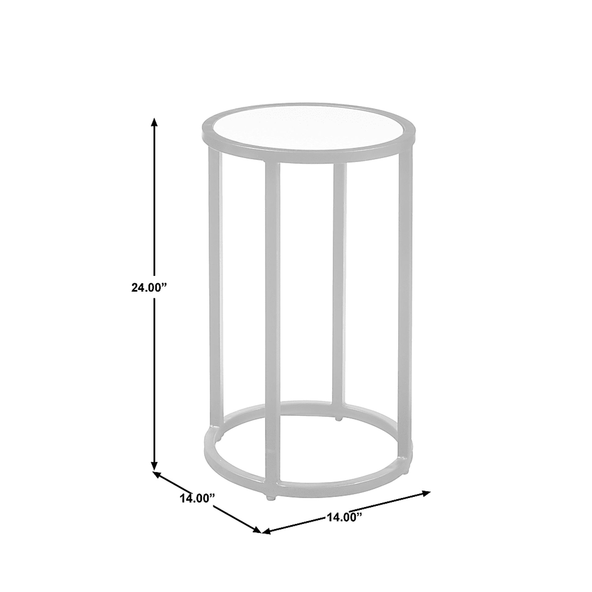 Dovelon White End Table - Image 7